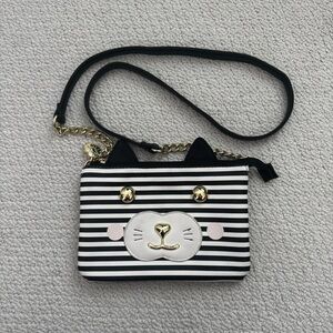 Betsey Johnson Pink and Black Heart Print Interior